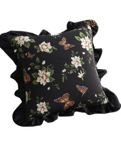 1-SOGA 45cm Square Vintage Decorative Embroidered Square Throw Pillow