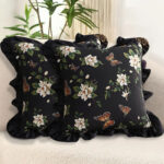 6-SOGA 2X 45cm Square Vintage Decorative Embroidered Square Throw Pillow