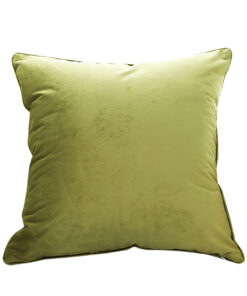1-SOGA 45cm Subtle Fluorescent Green Foliage Velvet Square Throw Pillow