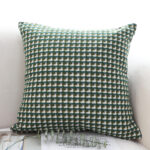 4-SOGA 2X 45cm Subtle Green Foliage Pillow SquareThrow pillow
