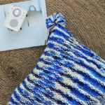 3-SOGA 45cm Throw Pillow Deep Sea Blue Gradient Dyed Decorative Soft Square for Couch or Bed