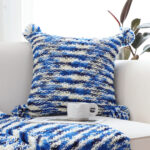 6-SOGA 45cm Throw Pillow Deep Sea Blue Gradient Dyed Decorative Soft Square for Couch or Bed