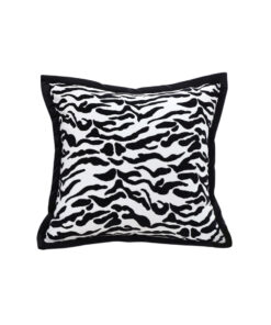 1-SOGA 45cm Black and White Luxury Cushion Light Mottled Texture Decorative Square Pillow Living Room