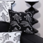 4-SOGA 45cm Throw Pillow Black Leopard Light Luxury Decorative Cushion for Living Room