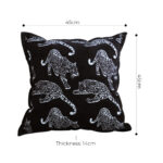 6-SOGA 2X 45cm Throw Pillow Black Leopard Light Luxury Decorative Cushion for Living Room