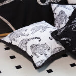 6-SOGA 2X 45cm Throw Pillow White & Black Leopard Light Luxury Decorative Cushion for Living Room