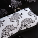7-SOGA 30cm Throw Pillow White & Black Leopard Light Luxury Lumbar Decorative Cushion for Living Room