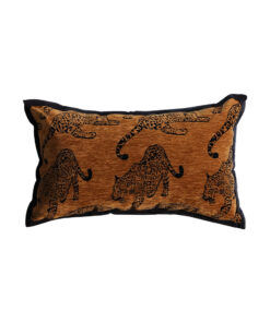 1-SOGA 30cm Throw Pillow Dark Brown Leopard Lumbar Decorative Cushion for Living Room