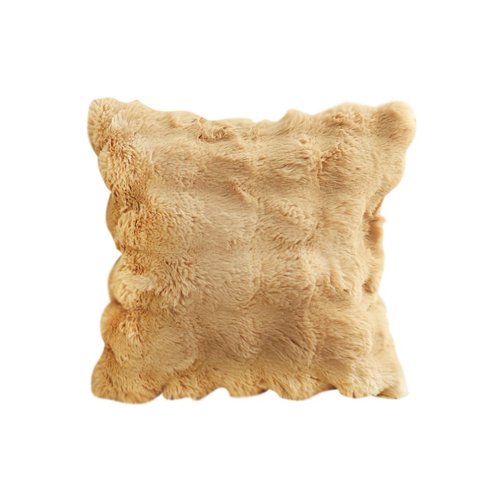 1-SOGA 50cm Throw Pillow Coffee with Rabbit  Square Cushion for Living Room Home Decor