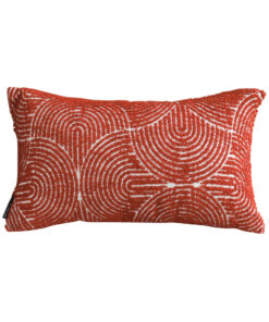 1-SOGA 35cm Throw Pillow Burgundy Cinnabar Perfect Burnt Indoor and Outdoor Corded for Home Decor