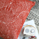 3-SOGA 2X 35cm Throw Pillow Burgundy Cinnabar Perfect Burnt Indoor and Outdoor Corded for Home Decor