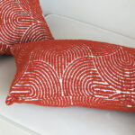8-SOGA 2X 35cm Throw Pillow Burgundy Cinnabar Perfect Burnt Indoor and Outdoor Corded for Home Decor