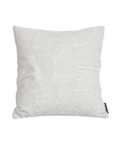 1-SOGA 50cm Throw Pillow Off White Lumbar Embroidered Decorative Cover Stitch for Home Decor