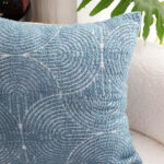 6-SOGA 50cm Blue Throw Pillow Geometric Indoor and Outdoor Corded for Home Decor