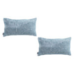 1-SOGA 2X 35cm Blue Throw Pillow Geometric Indoor and Outdoor Corded for Home Decor