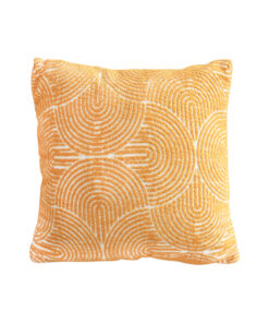 1-SOGA 50cm Mustard Yellow Throw Pillow Geometric Indoor and Outdoor Corded for Home Decor