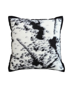 1-SOGA 50cm Throw Pillow  Black and White Leopard Thick Premium Polyester Fiber for Home Decor