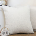 2-SOGA 50cm White Throw Pillow Premium Polyester Fiber and Cotton for Home Decor