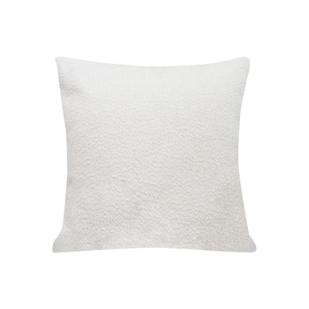 1-SOGA 50cm White Throw Pillow Premium Polyester Fiber and Cotton for Home Decor
