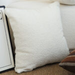 3-SOGA 50cm White Throw Pillow Premium Polyester Fiber and Cotton for Home Decor
