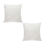 1-SOGA 2X 50cm White Throw Pillow Premium Polyester Fiber and Cotton for Home Decor