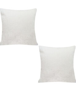 1-SOGA 2X 50cm White Throw Pillow Premium Polyester Fiber and Cotton for Home Decor