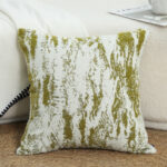 2-SOGA 50cm Throw Pillow White and Olive Green Deluxe Polyester Fiber and Cotton  for Home Decor