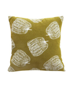 1-SOGA 50cm Throw Pillow Green Autumn Harvest Pumpkin Print Home Decor