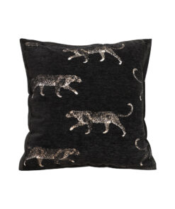 1-SOGA 50cm Black Throw Pillow Elegant Decorative Cushion Living Room Modern Home Decor