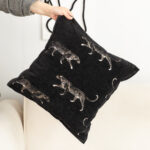2-SOGA 2X 50cm Black Throw Pillow Elegant Decorative Cushion Living Room Modern Home Decor