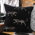 6-SOGA 2X 50cm Black Throw Pillow Elegant Decorative Cushion Living Room Modern Home Decor