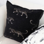 7-SOGA 2X 50cm Black Throw Pillow Elegant Decorative Cushion Living Room Modern Home Decor