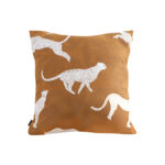 1-SOGA 50cm Throw Pillow Brown and White Cheetah Animal Print for Home D?cor