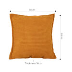 5-SOGA 50cm Throw Pillow Mustard Wabi Sabi Arches Indoor and Outdoor Kavka for Home Decor