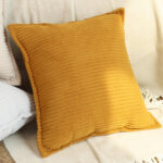 6-SOGA 50cm Throw Pillow Mustard Wabi Sabi Arches Indoor and Outdoor Kavka for Home Decor