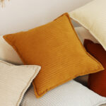 7-SOGA 50cm Throw Pillow Mustard Wabi Sabi Arches Indoor and Outdoor Kavka for Home Decor
