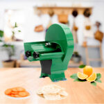 4-SOGA 2X Commercial Manual Vegetable Fruit Slicer Kitchen Cutter Machine Green