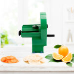 5-SOGA 2X Commercial Manual Vegetable Fruit Slicer Kitchen Cutter Machine Green
