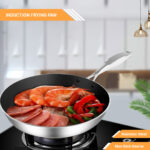 5-SOGA Stainless Steel Fry Pan 30cm Frying Pan Induction FryPan Non Stick Interior