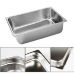 3-SOGA 12X Gastronorm GN Pan Full Size 1/1 GN Pan 20cm Deep Stainless Steel Tray With Lid