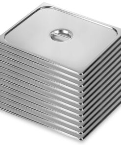 1-SOGA 12X Gastronorm GN Pan Lid Full Size 1/1 Stainless Steel Tray Top Cover