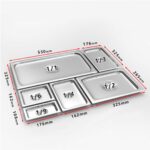 3-SOGA 4X Gastronorm GN Pan Lid Full Size 1/1 Stainless Steel Tray Top Cover