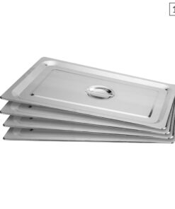 1-SOGA 4X Gastronorm GN Pan Lid Full Size 1/1 Stainless Steel Tray Top Cover
