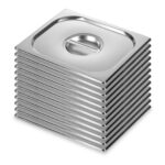 1-SOGA 12X Gastronorm GN Pan Lid Full Size 1/2 Stainless Steel Tray Top Cover