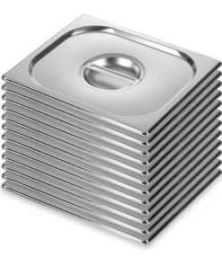 1-SOGA 12X Gastronorm GN Pan Lid Full Size 1/2 Stainless Steel Tray Top Cover