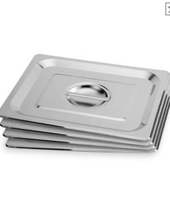 1-SOGA 4X Gastronorm GN Pan Lid Full Size 1/2 Stainless Steel Tray Top Cover