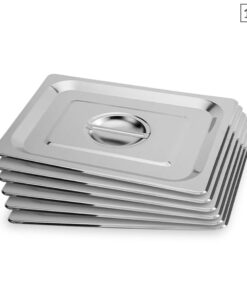 1-SOGA 6X Gastronorm GN Pan Lid Full Size 1/2 Stainless Steel Tray Top Cover