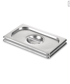 1-SOGA 2X Gastronorm GN Pan Lid Full Size 1/3 Stainless Steel Tray Top Cover