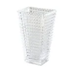 1-SOGA 22.5cm Handcrafted Clear Glass Vase