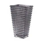 1-SOGA 22cm Modern Gray Ceramic Glass Vase Home Decor